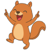 Happy baby squirrel - Nutty Joy