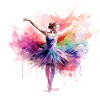 Ballerine aquarelle