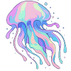 Pastel jellyfish