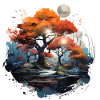 Autumn Moon Forest