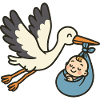 Classic Stork Delivery