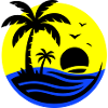 Island Palm Trees Sea
