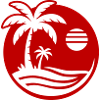 Beach Palm Tree Ocean Icon