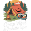 Camp Vibes & Cassette Tapes Retro Art