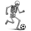 Skeleton Soccer Player