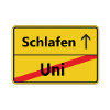 Uni? Schlafen