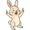 Cheerful Hoppy Bunny