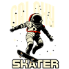 Galaxy Skater in Space