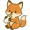Durstiger Babyfuchs