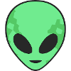 Green Alien Head
