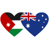 Jordan Australia Flag Heart