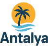 Antalya Palmenstrand Sonnenlogo