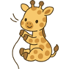 Cuddly Giraffe Baby Happiness