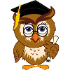 Smart Owl with Diploma