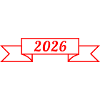 2026 Banderole carré | Vectorale