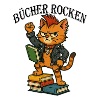 Punk-Katze: Bücher rocken!