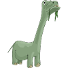 Diplodocus Casual Cartoon