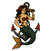 Sirene Tatouage Traditionnel