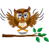 Owl flies out