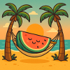 Watermelon Relax – Hammock & Sun