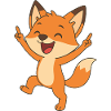 Fröhlicher Fuchs