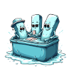 Icecube Lolly Pool Party Design