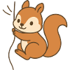 Snuggled up squirrel