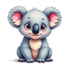 Cute Koala Bear Cartoon Design