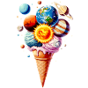 Planet Cream Waffle Cream
