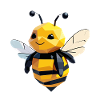Cute polygon bumblebee design