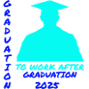 Graduation 2025: Job start Silhouette