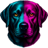Labrador neon dog