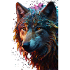 Wolf Wolfskopf Raubtier Geschenk