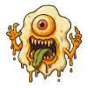 One-eyed slime monster