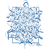 Alphabet blue