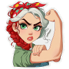 Power Woman RosieStyle Cartoon