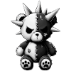 Punk peluche Broken Skull