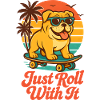 Bulldog skateboards at sunset