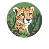 Guépard dans la jungle