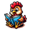 Chicken Reading Books Book Chickens