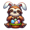 Ostern Faultier