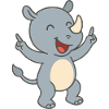Happy Rhino Child