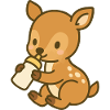 Flask Fawn Love