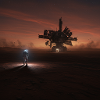 Abenteuerliche Sci-Fi Landschaft