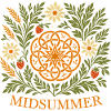 Midsummer Summer Mandala - Strawberries & Flowers
