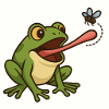 Frog with bow tie