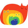 Rainbow Cats Cute