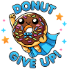 Kawaii Capitan Ciambella Rinuncia Divertente Cibo Eroe
