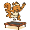Trampoline – Sauts d’écureuil