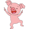 Pink Lucky Piglet